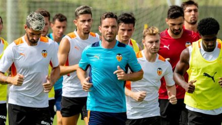 Edu Albacar entrenando Valencia CF