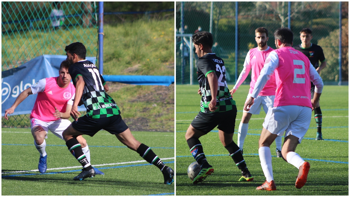 Lucas e Iñaki Gómez partido Flat Earth FC