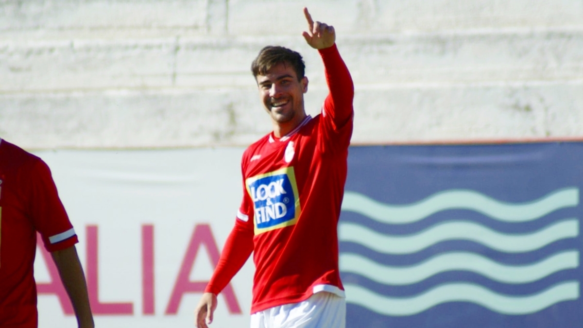 Sergio Nanclares celebración gol RSD Alcalá