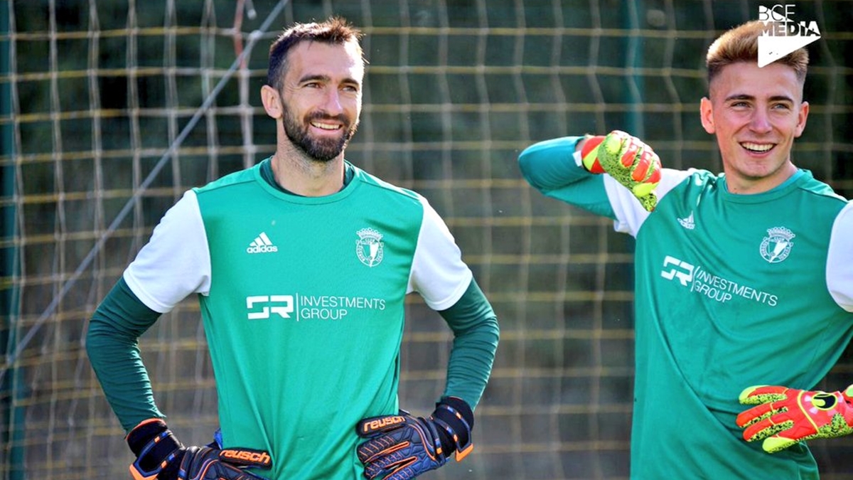 Gorka Giralt entrenamiento Burgos Promesas