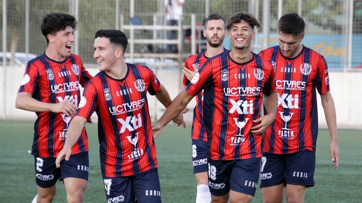 Celebración gol Yeclano Deportivo