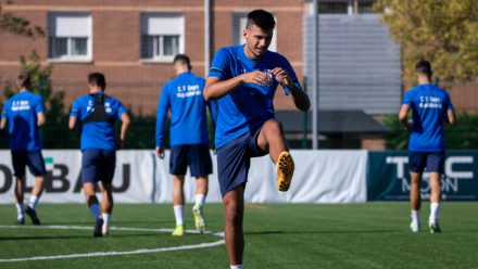 Mario García entrenamiento Rayo Majadahonda