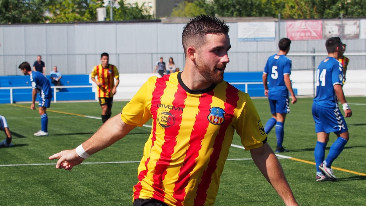 Pau Morer celebrando gol