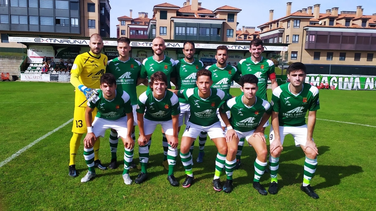 Once inicial CD Llanes antes partido