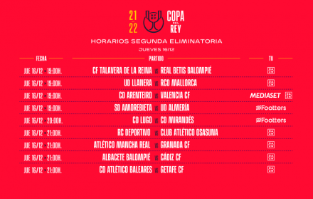 horarios copa del rey