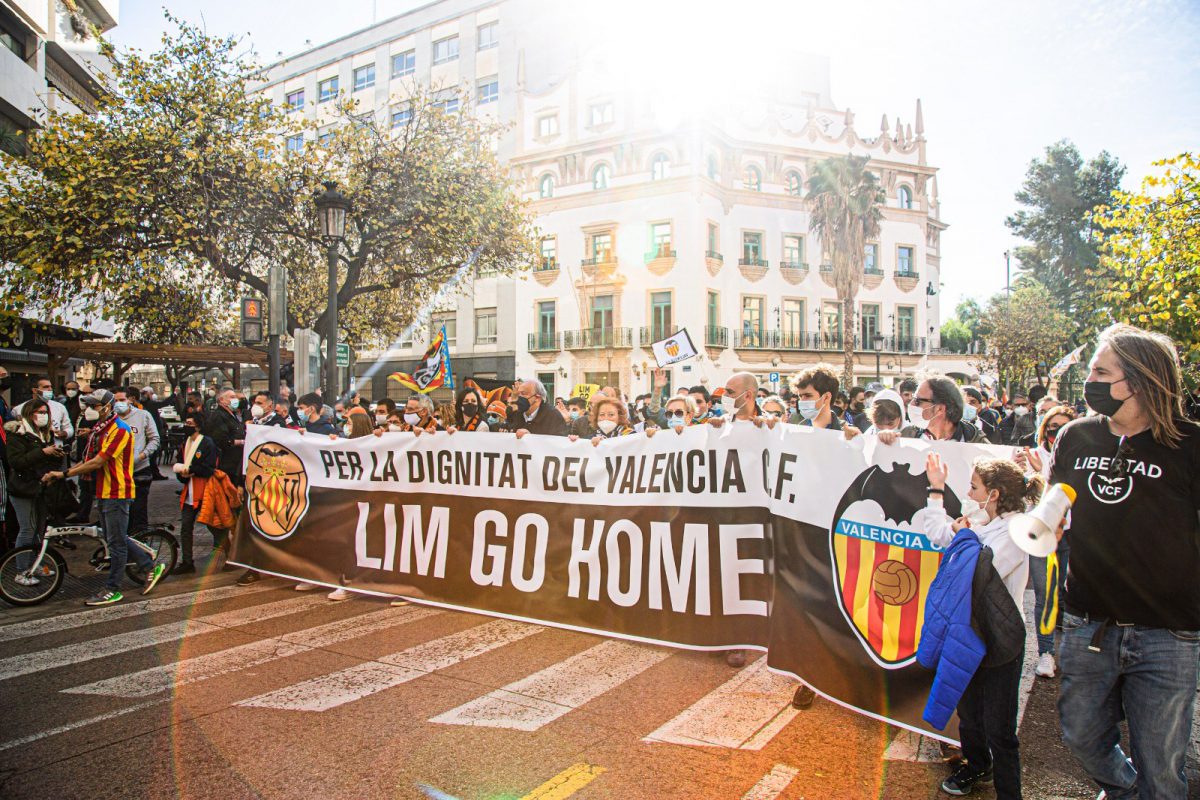 manifestación aficionados Valencia CF