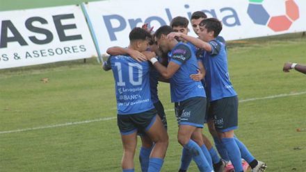 Celebración gol Ourense