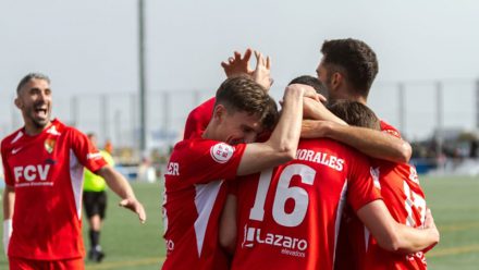 Celebración gol Terrassa FC