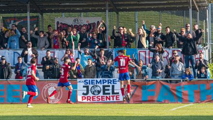 Celebración gol Ceares