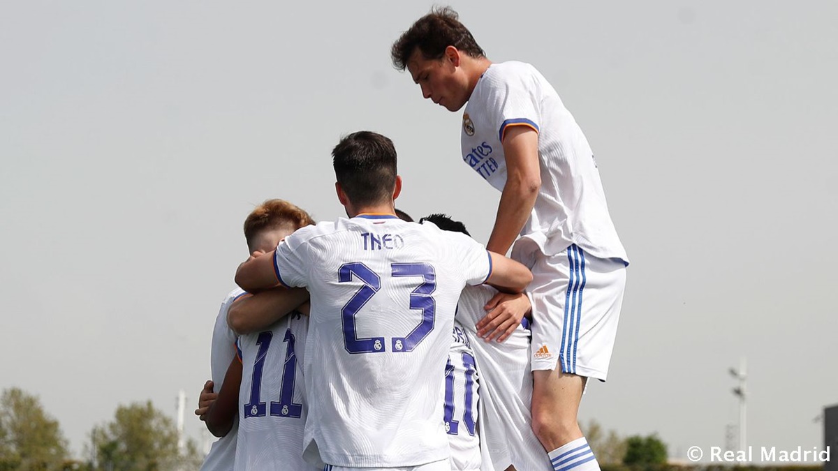 Celebración gol Castilla