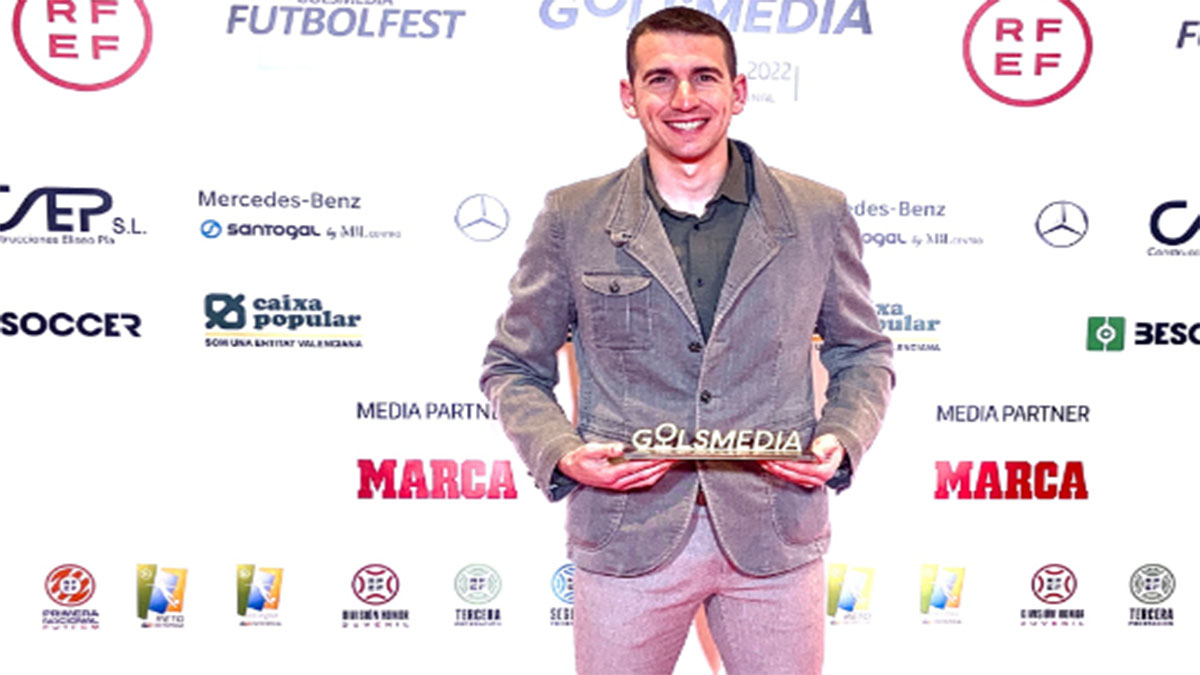 Adrián Buetas, portero ganador del Premio Golsmedia 2022 como Mejor Portero de la Tercera GXVII.