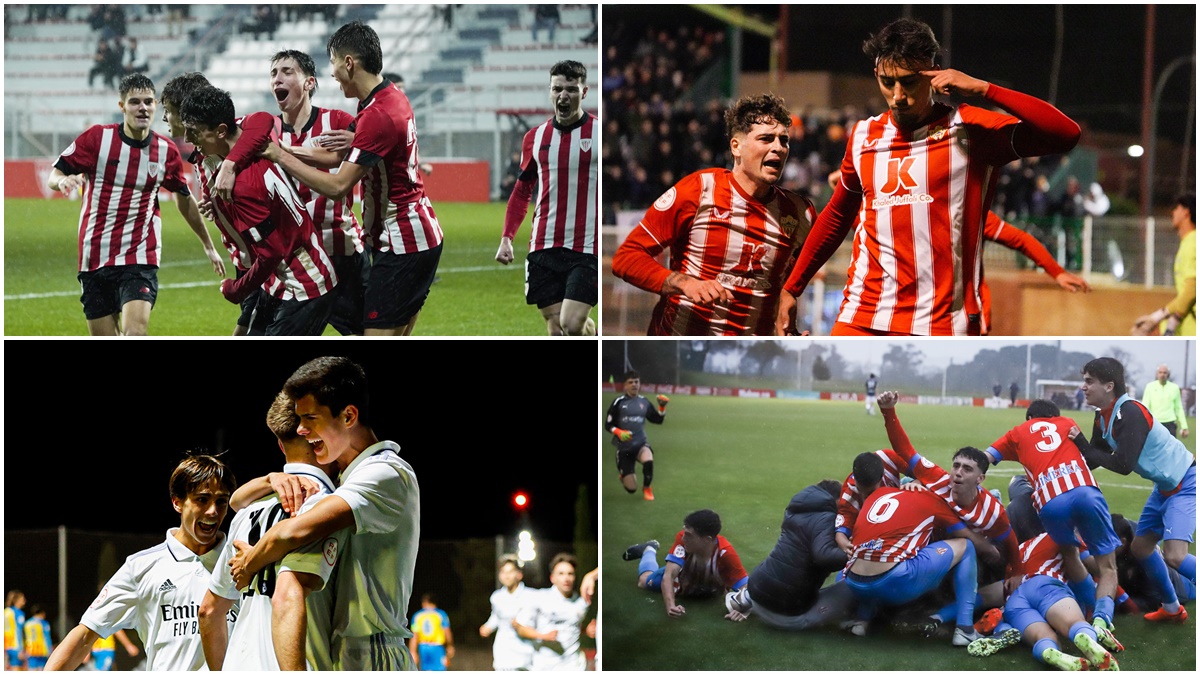 Athletic Club, Almeria, Real Madrid y Sporting Juvenil