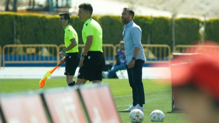 Guille Fernández, entrenador del CF La Nucia. Foto: CF La Nucia.