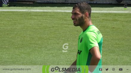 Ángel Cano en el Play-off de ascenso con el Torrent CF.