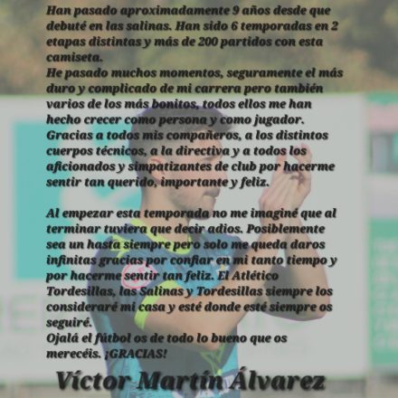 Despedida Víctor Martín