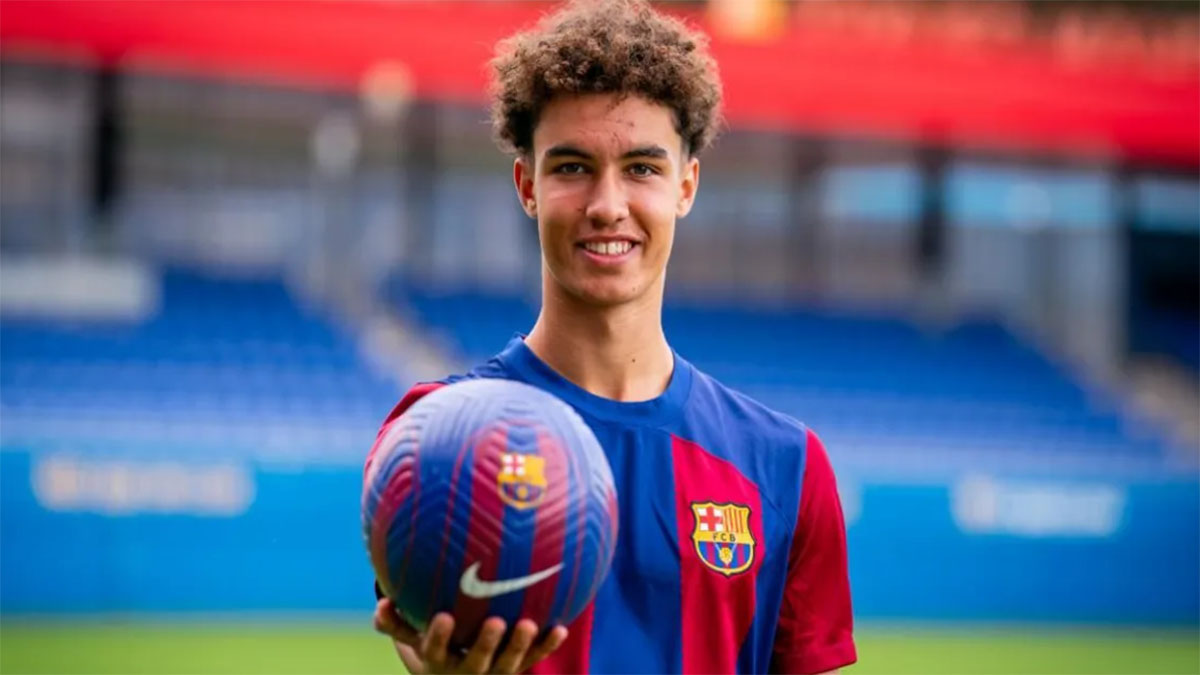 Noah Darvich nuevo fichaje del FC Barcelona. Foto: FC Barcelona.