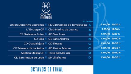 octavos copa federacion