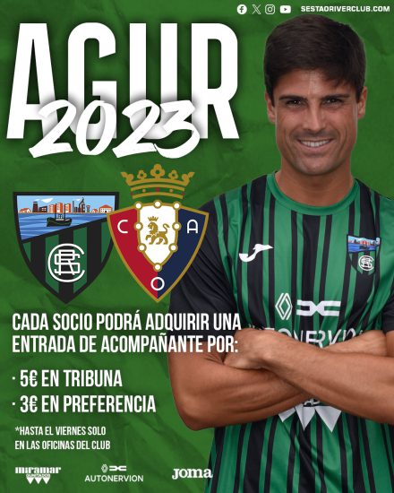 Cartel Sestao River Club - Osasuna Promesas