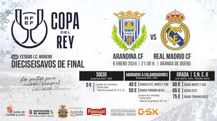 Precios Arandina CF - Real Madrid