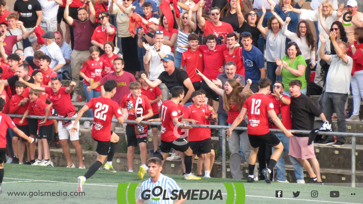 Celebración del gol del Utiel