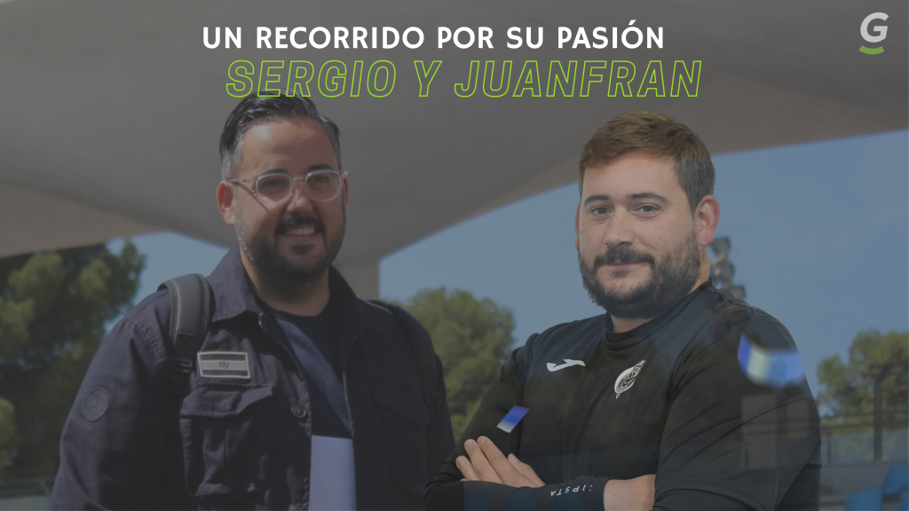 Sergio Campos y Juanfran Alarcón, cuerpo técnico del CF Gandia 2023/24. Fotos: CF Gandía.