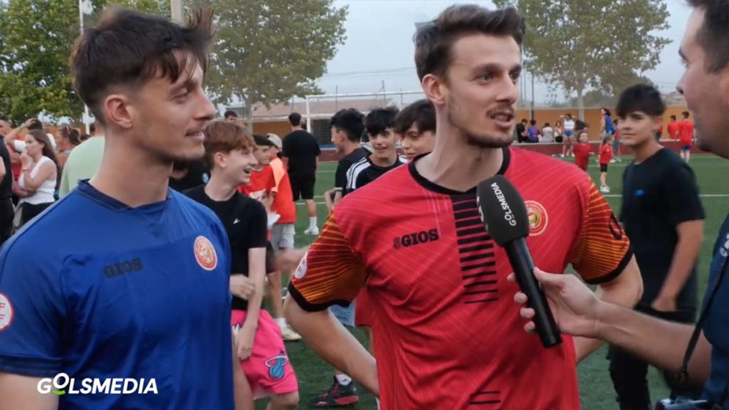 Carles y Vicent Fluixá, hermanos del FC Jove Español.