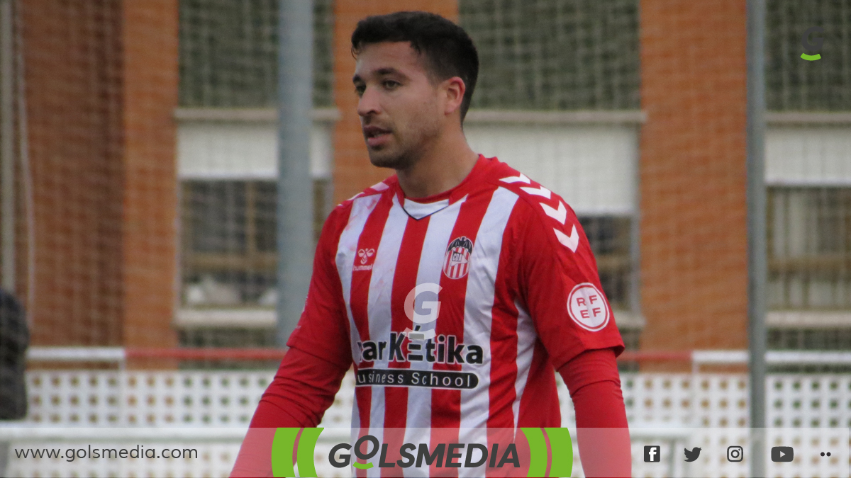 Pablo Sánchez, jugador del CD Acero el curso 2023-24. 