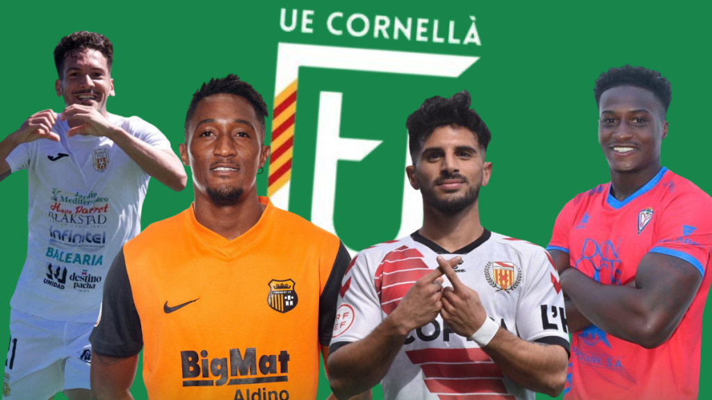 Fichajes de la UE Cornellà 2024-25. Fotos: club.