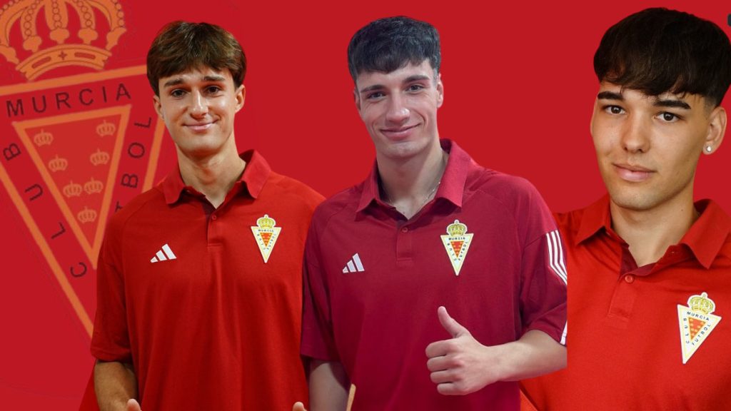 Fichajes del Real Murcia para su filial y Juvenil. Foto: Real Murcia.