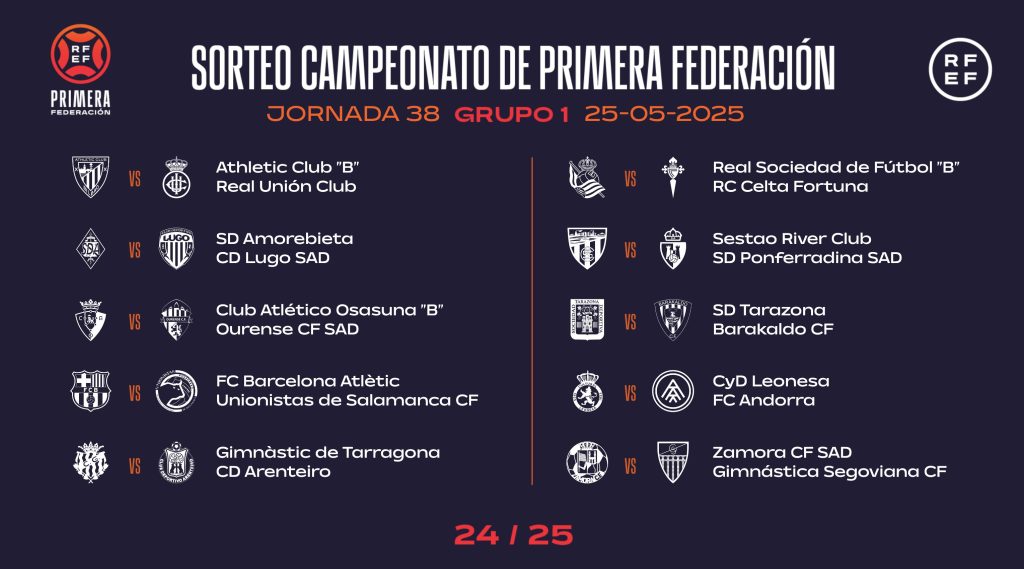 Última jornada Grupo 1 Primera Federación.