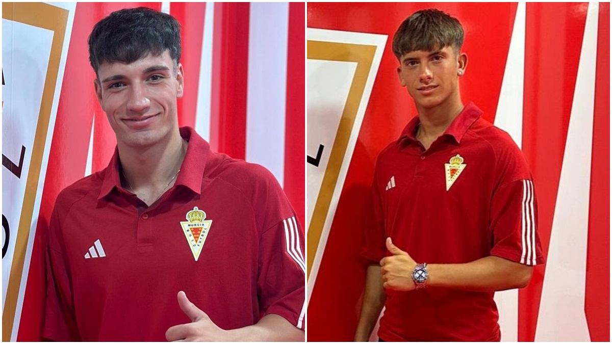 Andrés León y Héctor Signes llegan al Juvenil del Real Murcia CF. Fotos: Real Murcia CF. 