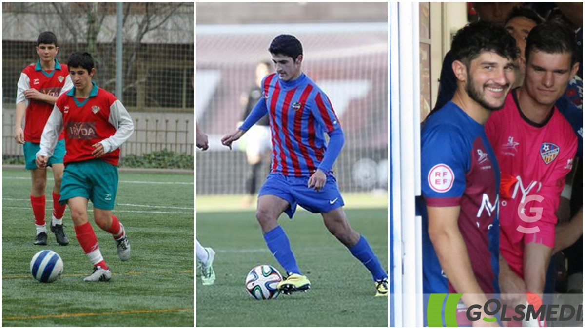 Lado, centrocampista que ha jugado en el Unificación Llefia, Levante y UD Alzira. Fotos: GOLSMEDIA y clubes.