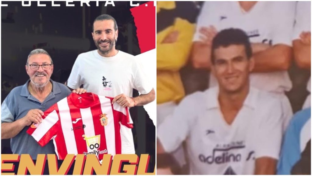 Marc Ferrer, nuevo fichaje, y Juanvi, exjugador de L´Ollería CF. Foto: club.