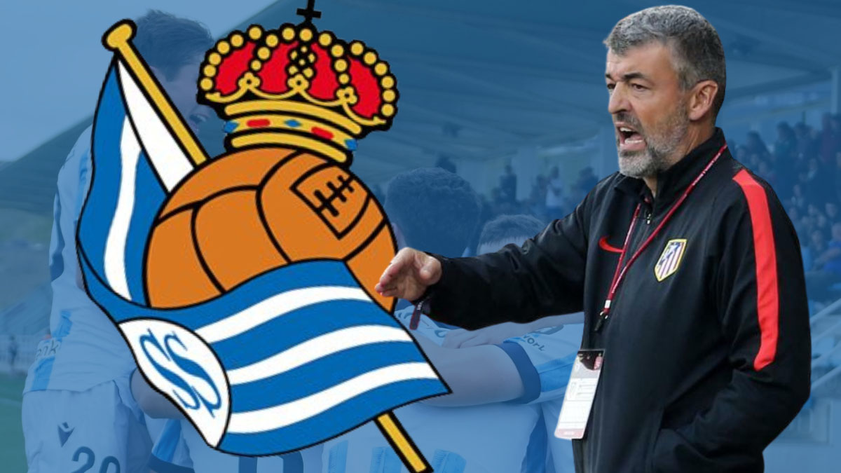 Óscar Fernández, entrenador de la Real Sociedad C. Foto: Real Sociedad.