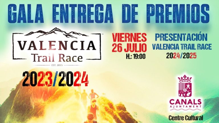 Gala entrega de premios Valencia Trail Race. Foto: Ajuntament de Canals