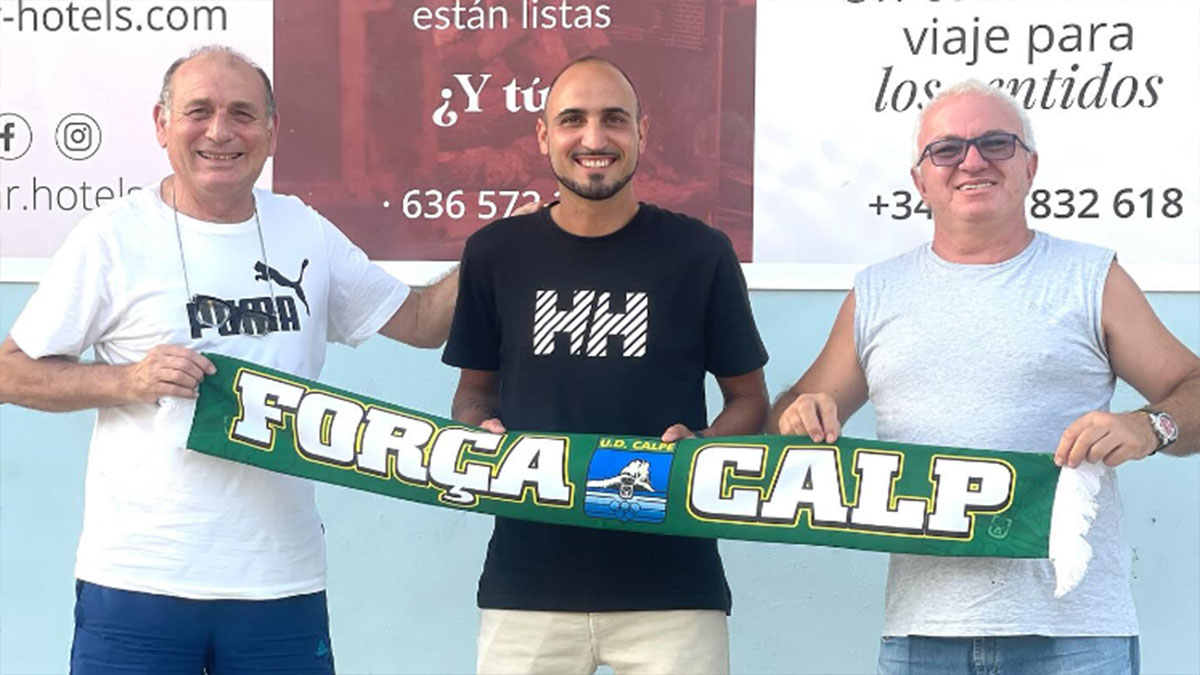 Cristian "Panucci", nuevo fichaje de la UD Calpe. Foto: UD Calpe.