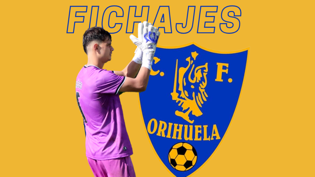 𝐌𝐚𝐧𝐮 𝐎𝐛𝐨́𝐧,nuevo portero del Orihuela CF. Foto: Orihuela CF.