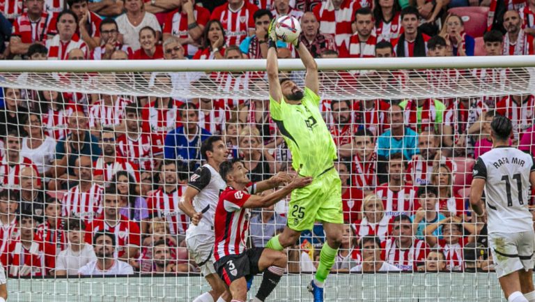 Mamardashvili, MVP de la derrota del Valencia contra el Athletic Club. Foto: Valencia CF