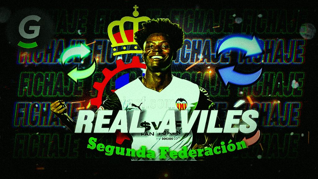 Bashiru firma por el Real Avilés. Foto: Real Avilés Industrial