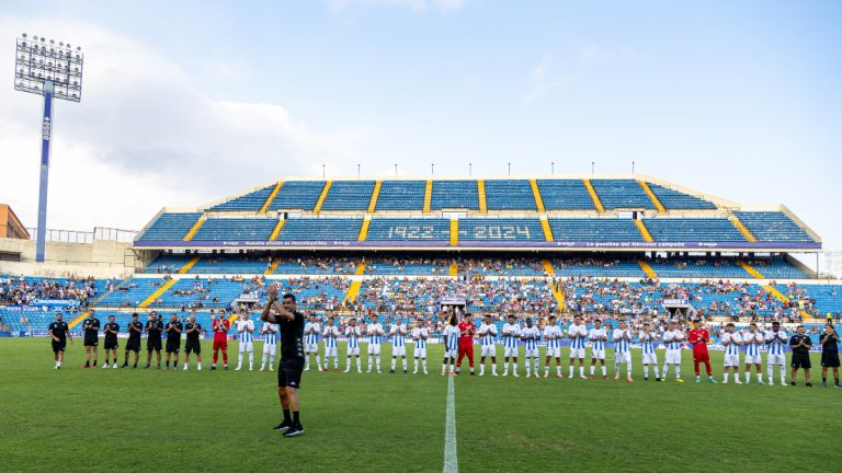 La presentación de la plantilla del Hércules CF ante su afición. Foto: Hércules CF.