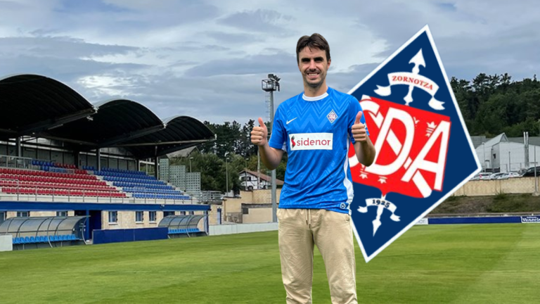 Jon Aurtenetxe, nuevo fichaje de la SD Amorebieta. Foto: SD Amorebieta.