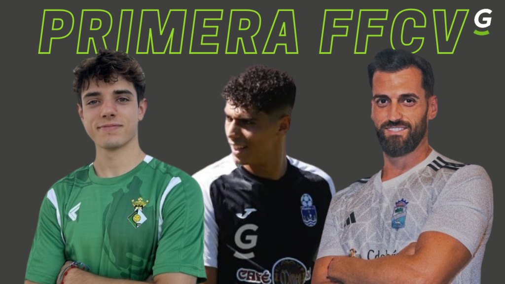 Primera FFCV Grupo IV. Fotos: Novelda CF, Villajoyosa CF y Callosa Deportiva.