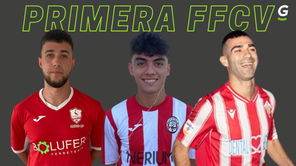 Primera FFCV Grupo 3. Fotos: Pego CF, CF Llutxent y UE L´Alcúdia.