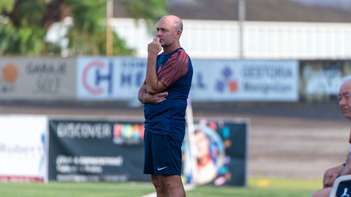 Vicente Mir, entrenador del Torrent CF. Foto: Torrent CF.