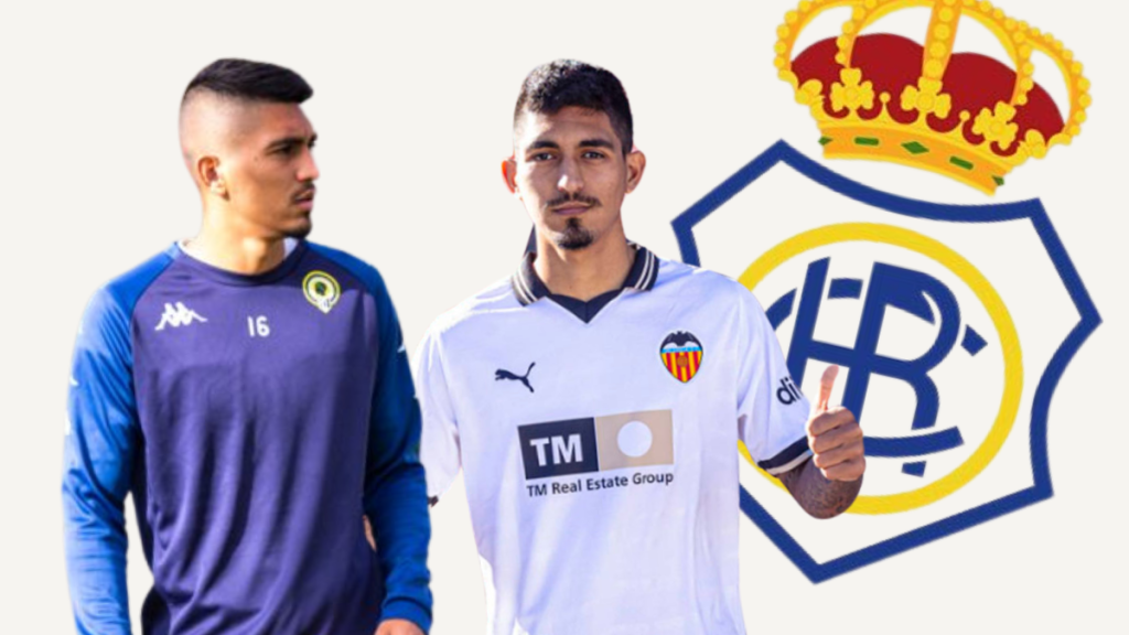 César Moreno en sus etapas en el Hércules CF y Valencia CF. Fotos: Hércules CF y Valencia CF.