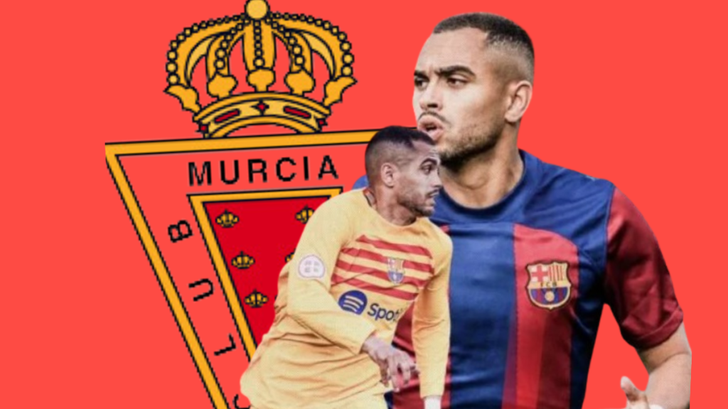 Moha Moukhliss refuerza el centro del campo del Real Murcia. Foto: Real Murcia CF.