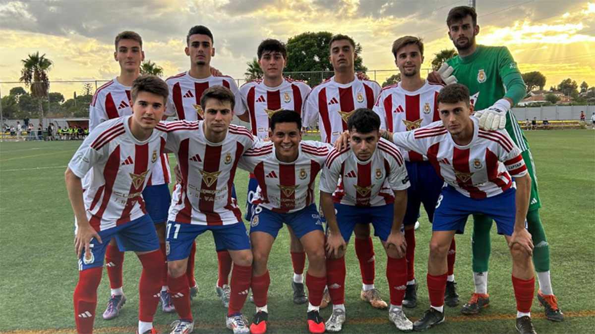 Once del Atlético Moncadense en la liga. Foto: At. Moncadense. 