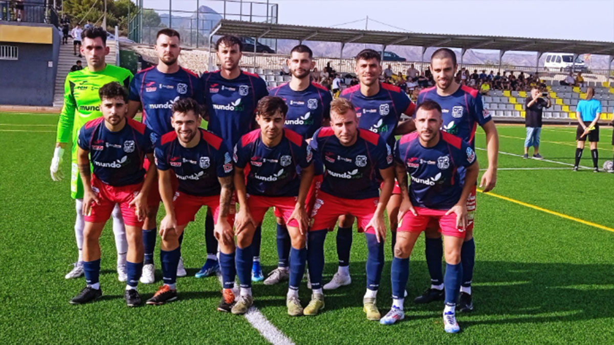 Once del CD Murada en la jornada 1 de la Primera FFCV. Foto: CD Murada,.