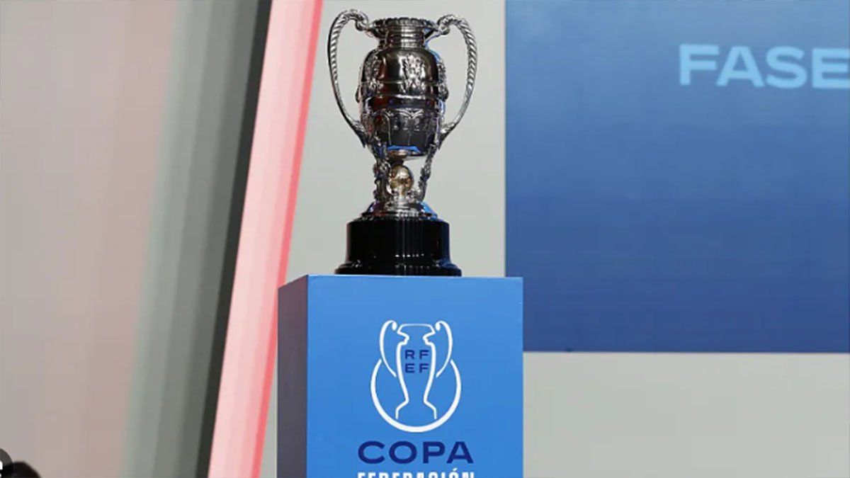 El trofeo de la Copa Federación. Foto: RFEF.