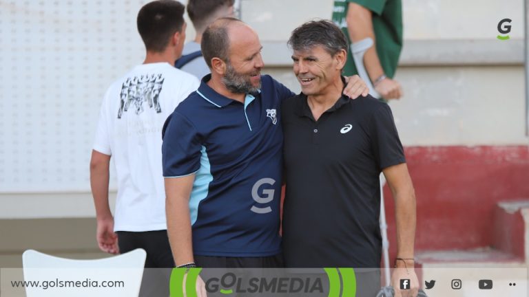 Edu Revert y Ángel Guarner, los entrenadores de CE Alberic y UD Canals.